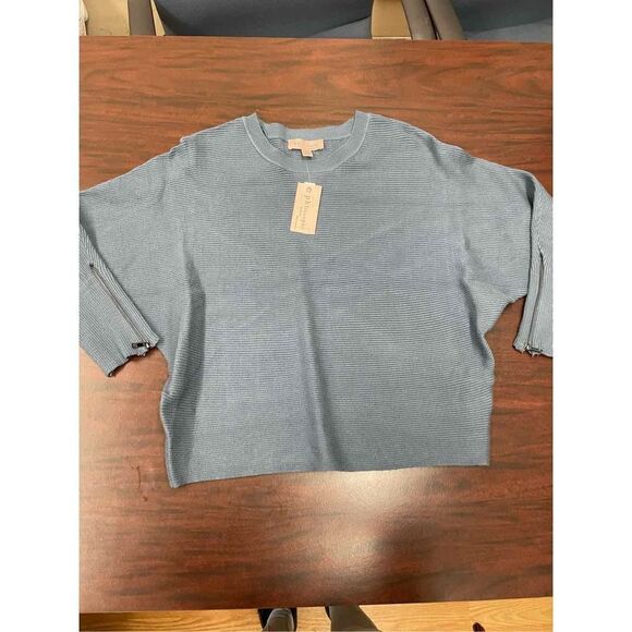 NWT Philosophy 1X Crew Neck Sweater with 3/4 Sleeves - Picture 1 of 5
